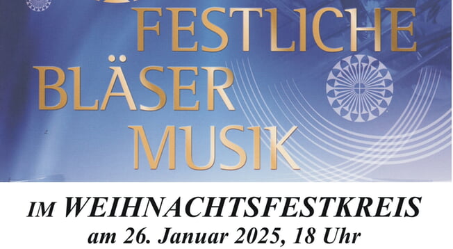 Festliche Bläsermusik im Weihnachtskreis