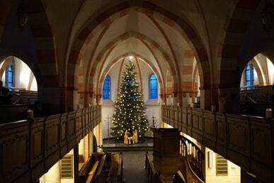 Offene Kirche bis 30.12.2022 - Bestaunen Sie den riesigen Weihnachtsbaum